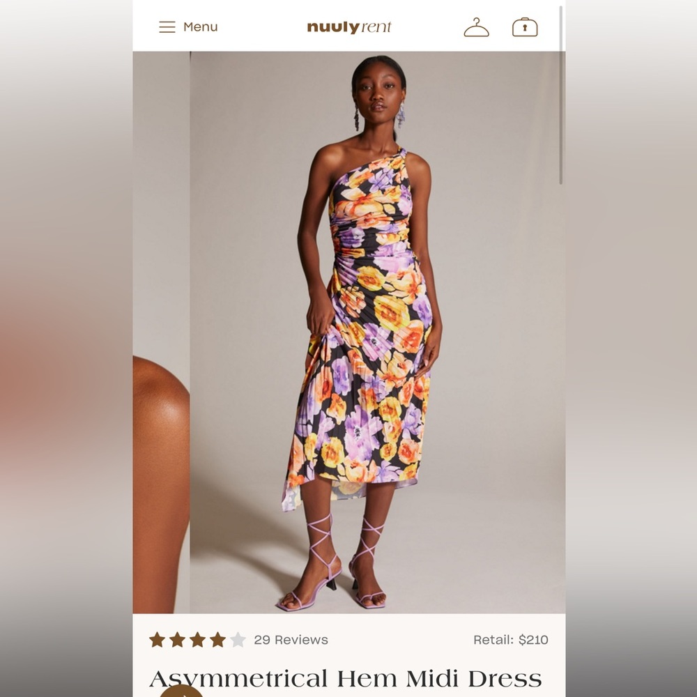 Anthropology Asymmetrical Hem Midi Dress